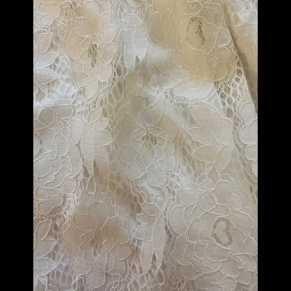 AQUA BLOOMINGDALE’S M Lace High-Neck Sleeveless Mini Dress - Picture 9 of 10